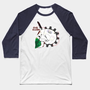 Dark electro skull Baseball T-Shirt